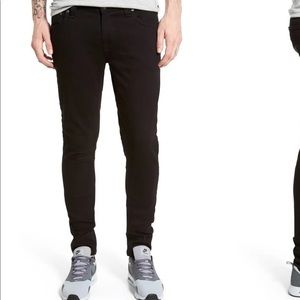 Nudie Denim Black ‘Skinny Lin’ Jeans